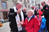 2011 Lourdes Pilgrimage - Archbishop Dolan with Malades (132/267)